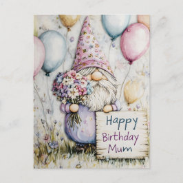 Cute Kabouter Verjaardagsontwerp voor mama Briefkaart