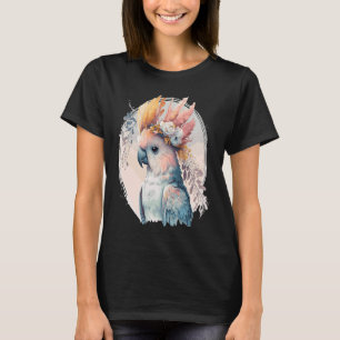 Cute Kaketoe Papegaai Vogel Bloem Kroon Huisdieren T-shirt