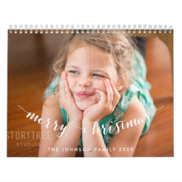 Cute kalender voor vrolijk kerstfeest 2025