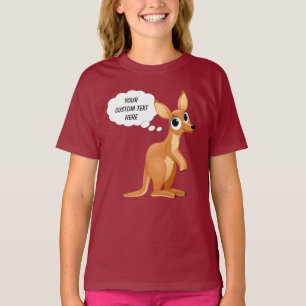 Cute Kangaroo aangepaste shirten en jassen T-shirt