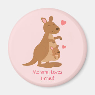Cute Kangaroo Baby Joey Kinder Gepersonaliseerd Ma Magneet