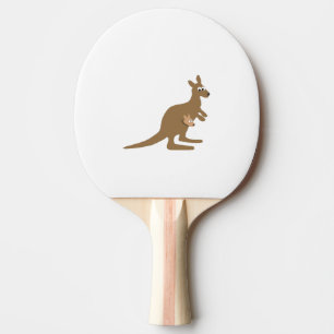 Cute Kangaroo en Joey Tafeltennisbatje