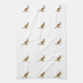 Cute Kangaroo en Joey Theedoek (Verticaal)