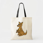 Cute Kangaroo en Joey Tote Bag (Voorkant)