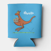 Cute kangaroo en koalas cartoon blikjeskoeler (Voorkant)