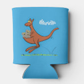Cute kangaroo en koalas cartoon blikjeskoeler (Achterkant)