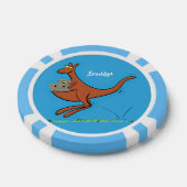 Cute kangaroo en koalas cartoon poker chips (Enkel)