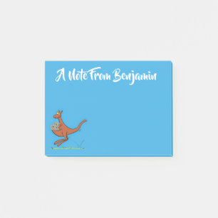 Cute kangaroo en koalas cartoon post-it® notes