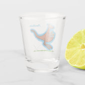 Cute kangaroo en koalas cartoon shot glas (Achterkant)