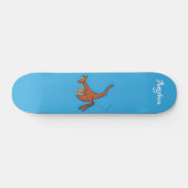 Cute kangaroo en koalas cartoon skateboard (Horizontaal)