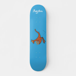 Cute kangaroo en koalas cartoon skateboard