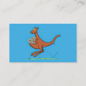 Cute kangaroo en koalas cartoon visitekaartje (Achterkant)