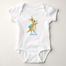 Cute Kangaroo - Gepersonaliseerd Baby Name Jumpsui Romper