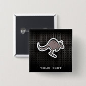 Cute Kangaroo Koel Vierkante Button 5,1 Cm (Voorkant /achterkant)