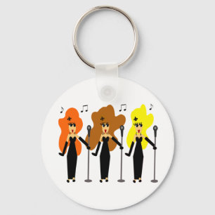 Cute Karaoke Divas Sleutelhanger