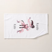 Cute Karate Girl Martial Arts (Serviette à main)