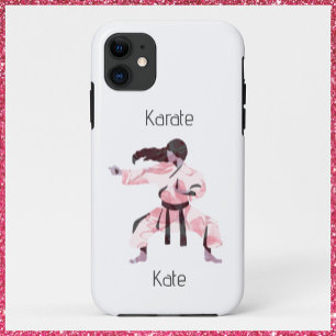 Cute Karate Girl Martial Arts iPhone 11 Hoesje