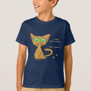Cute Kat Ate Your Cookie T-Shirts