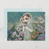 Cute Kat Briefkaart (Voorkant / Achterkant)