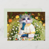 Cute Kat Briefkaart (Voorkant / Achterkant)