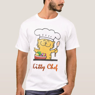 Cute Kat Chef   Cute Kitten Cook   Junior Chef T-shirt