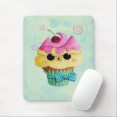 Cute Kat Cupcake Muismat (Met muis)
