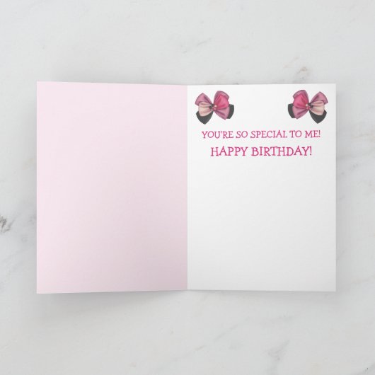 Cute Kat for Ma Birthday Kaart (Binnen)