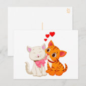 Cute Kat Hallo denken aan je Miss You Love Cat Briefkaart (Voorkant / Achterkant)