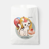 Cute Kat Happy Child Birthday Bedankzakje (Voorkant)
