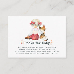 Cute Kat Herfst - Herfst Baby Shower Boek Verzoek Informatiekaartje