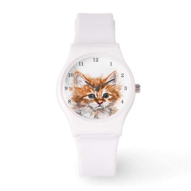 Cute Kat - Horloge (Voorkant)