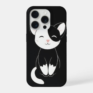 Cute kat iPhone 15 pro hoesje
