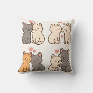 Cute Kat Koppel kussens