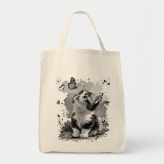 Cute Kat Miao Boodschappentas Tote Bag