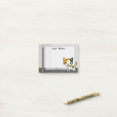 Cute Kat potlood Post it Notes (Op bureau)