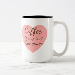Cute Kat & Roze Hart Coffee Love Mok