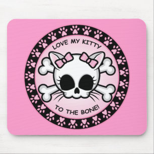 Cute Kat Skull Muismat