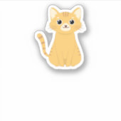 Cute kat! sticker (Voorkant)