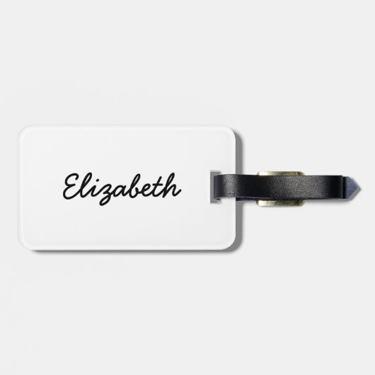 Cute Kat Teddy Bear Bagagelabel (Achterkant horizontaal)