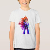 Cute kat Tri-Blend shirt (Voorkant)