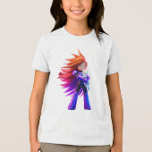 Cute kat Tri-Blend shirt (Voorkant)