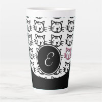 Cute Kat (zwart, wit en roze)
