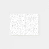 Cute-kattenpatroon Post-it® Notes (Voorkant)
