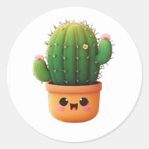 Cute kawaii 3d cactus