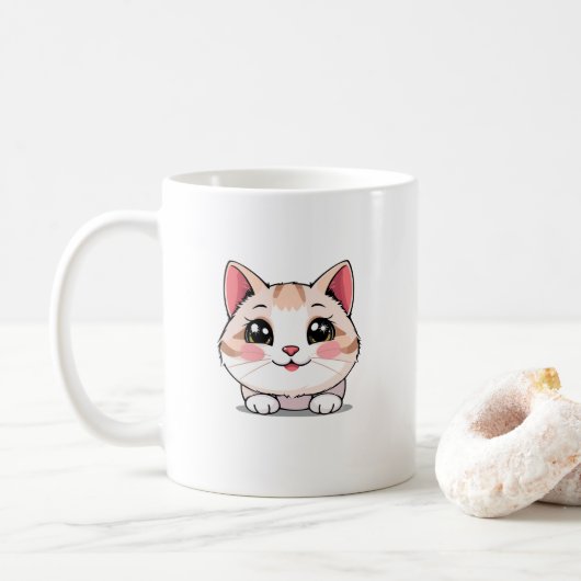Cute Kawaii Animal Mug (Avec donut)