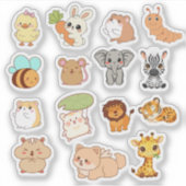 Cute Kawaii Animal Sticker Pack  (Devant)