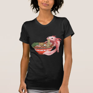 Cute Kawaii Anime Axolotl Japanse ramen Noodles A T-shirt