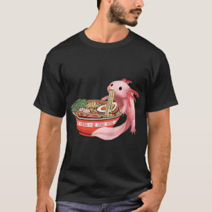 Cute Kawaii Anime Axolotl Japanse ramen Noodles A T-shirt