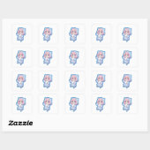 Cute Kawaii Anime Girl Sticker (Feuille)