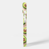 Cute Kawaii Avocado and Pink Hearts Pattern Sweet Case-Mate iPhone Case (Achterkant / Links)